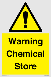 Warning Chemical Store